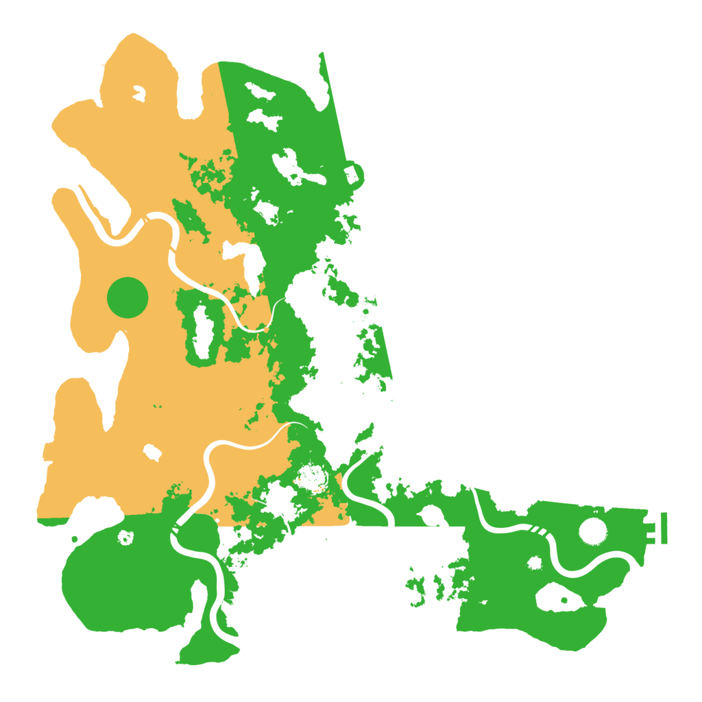 Biome Rust Map: Procedural Map, Size: 4500, Seed: 2005085840