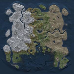 Thumbnail Rust Map: Procedural Map, Size: 4500, Seed: 796529195, 17 Monuments