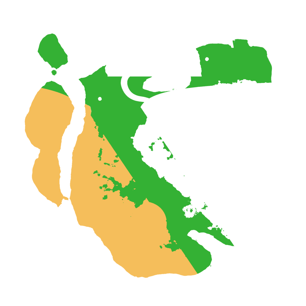 Biome Rust Map: Procedural Map, Size: 2400, Seed: 898687