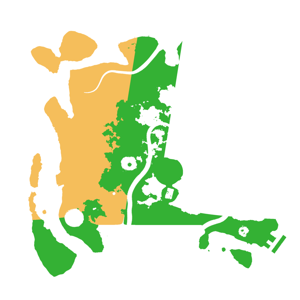 Biome Rust Map: Procedural Map, Size: 3000, Seed: 77521