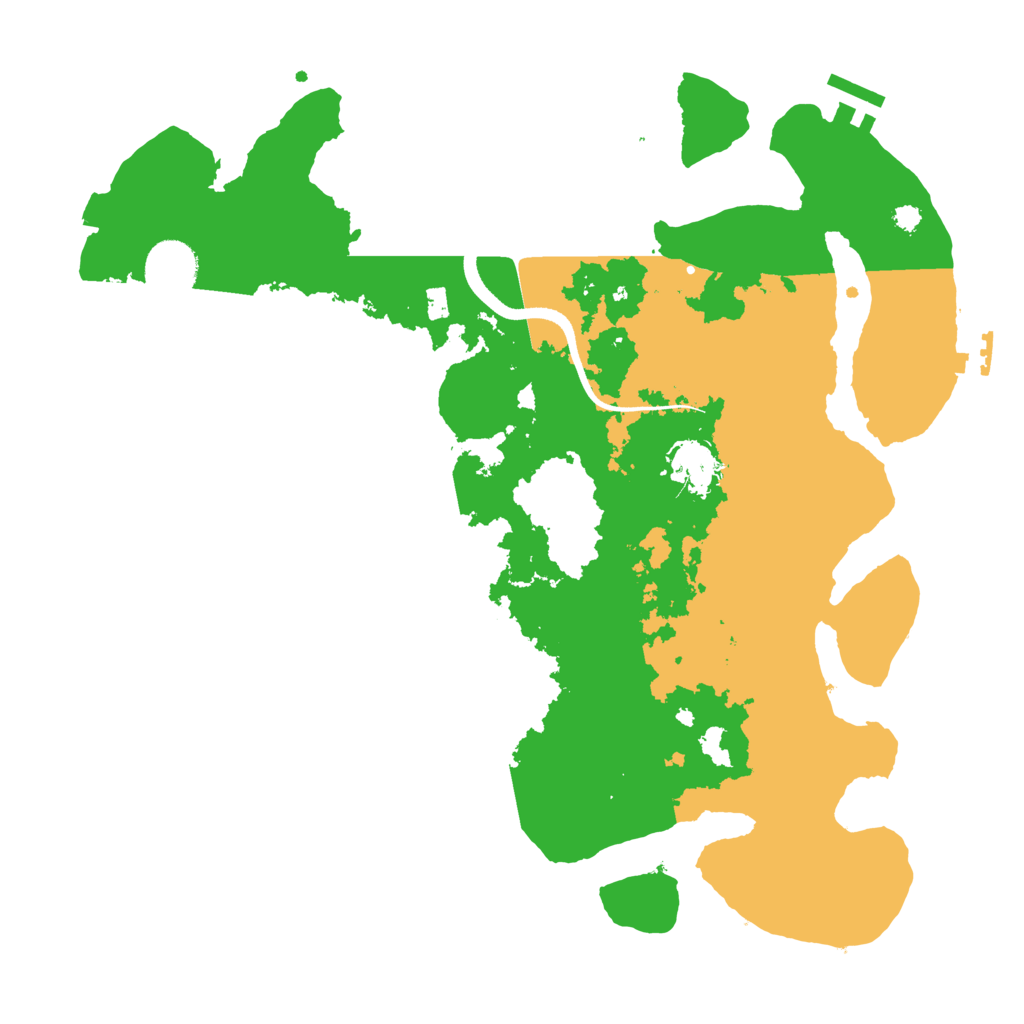 Biome Rust Map: Procedural Map, Size: 3500, Seed: 803565713