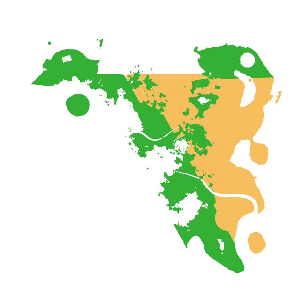 Biome Rust Map: Procedural Map, Size: 3510, Seed: 744770632