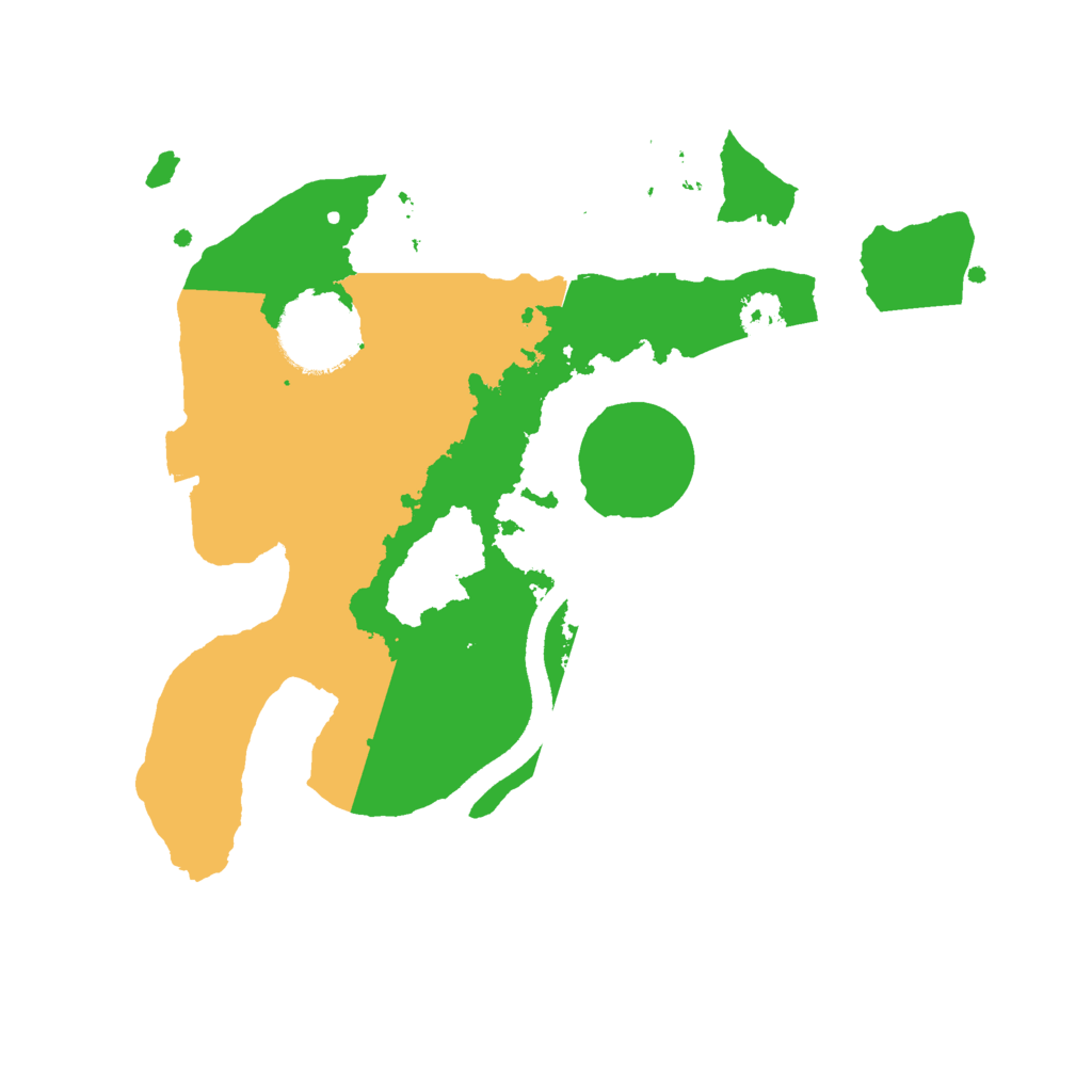 Biome Rust Map: Procedural Map, Size: 2500, Seed: 2137240579