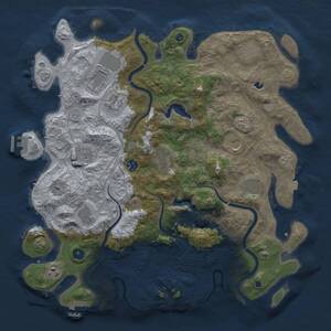 Thumbnail Rust Map: Procedural Map, Size: 4250, Seed: 1246159623, 17 Monuments