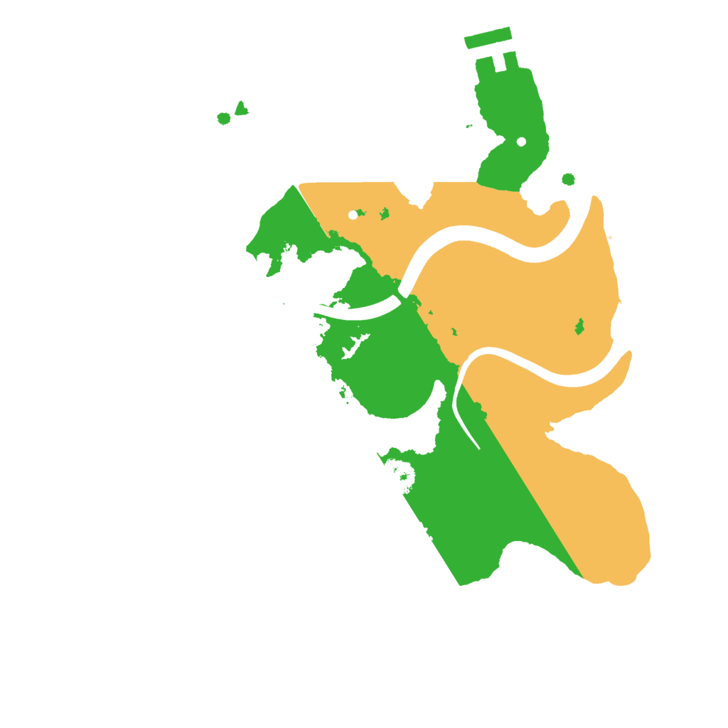 Biome Rust Map: Procedural Map, Size: 2300, Seed: 1296892757