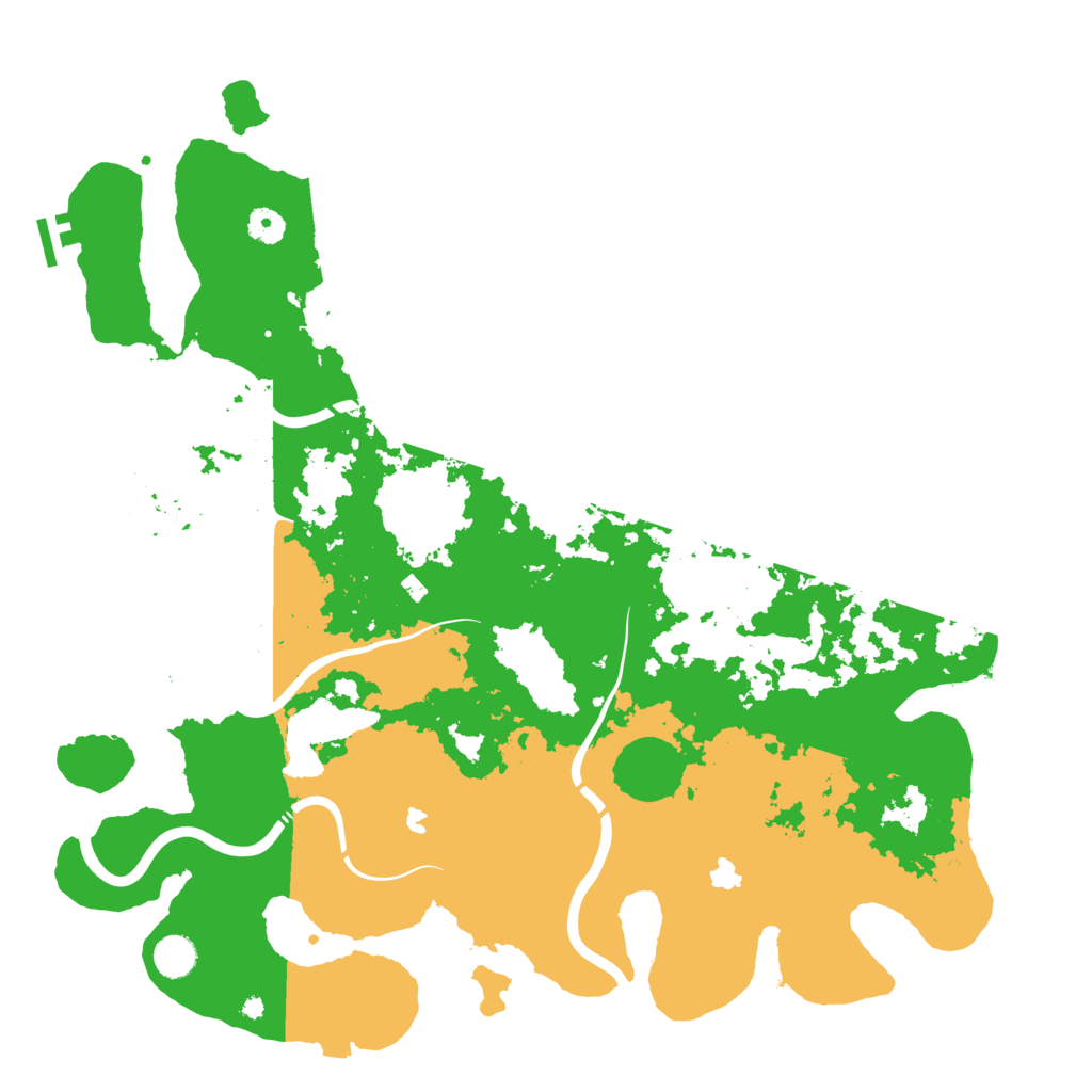 Biome Rust Map: Procedural Map, Size: 4500, Seed: 318846526