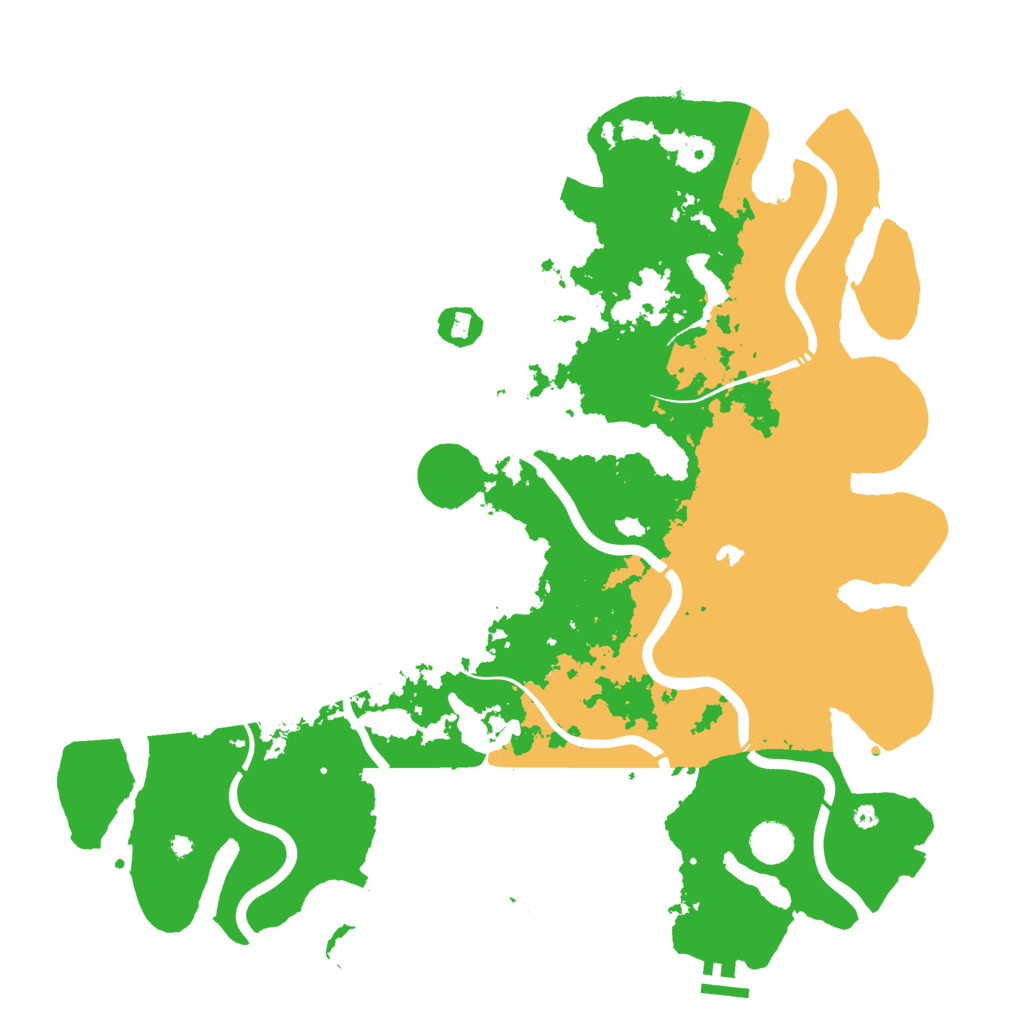 Biome Rust Map: Procedural Map, Size: 4300, Seed: 1396516
