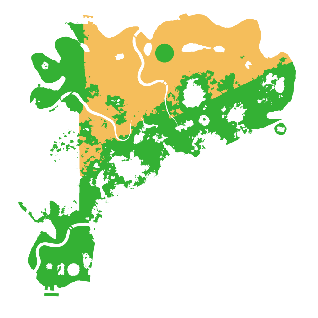 Biome Rust Map: Procedural Map, Size: 4500, Seed: 380050