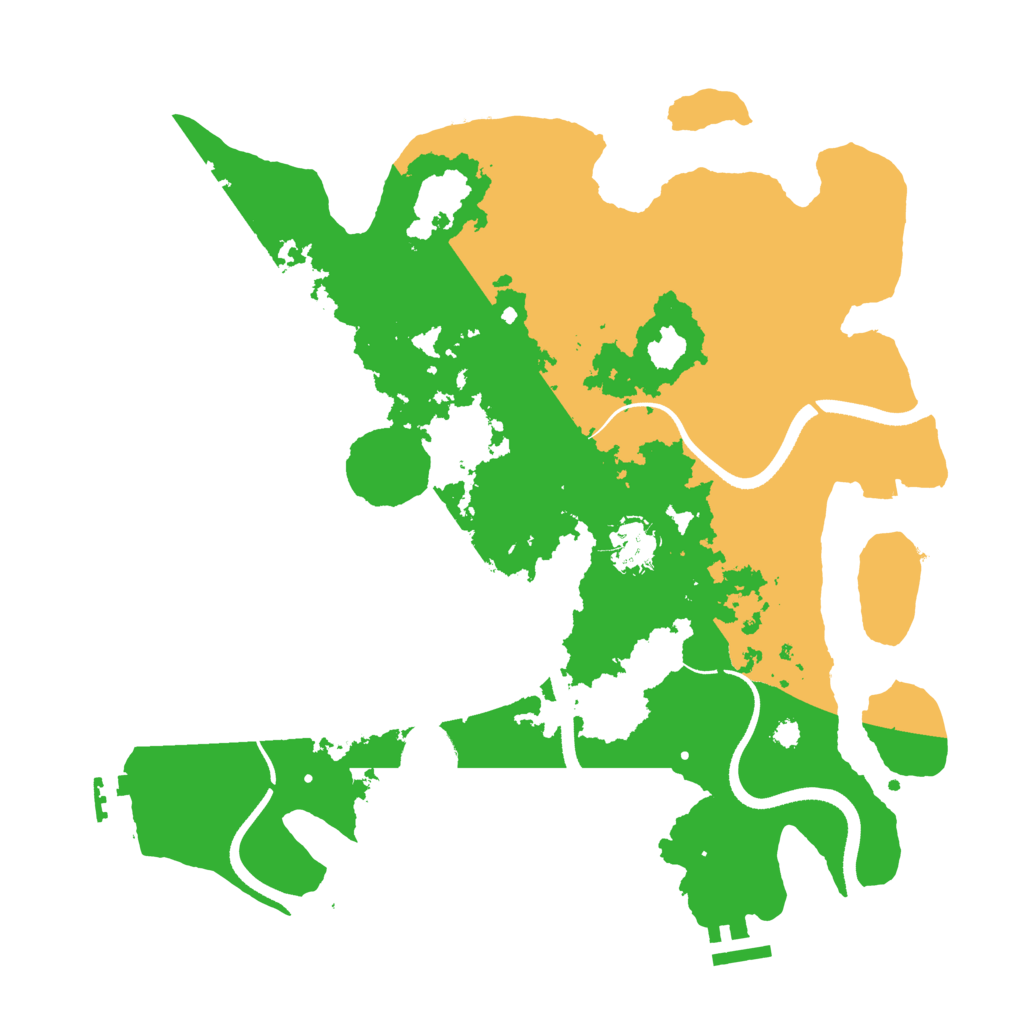Biome Rust Map: Procedural Map, Size: 3500, Seed: 806287555