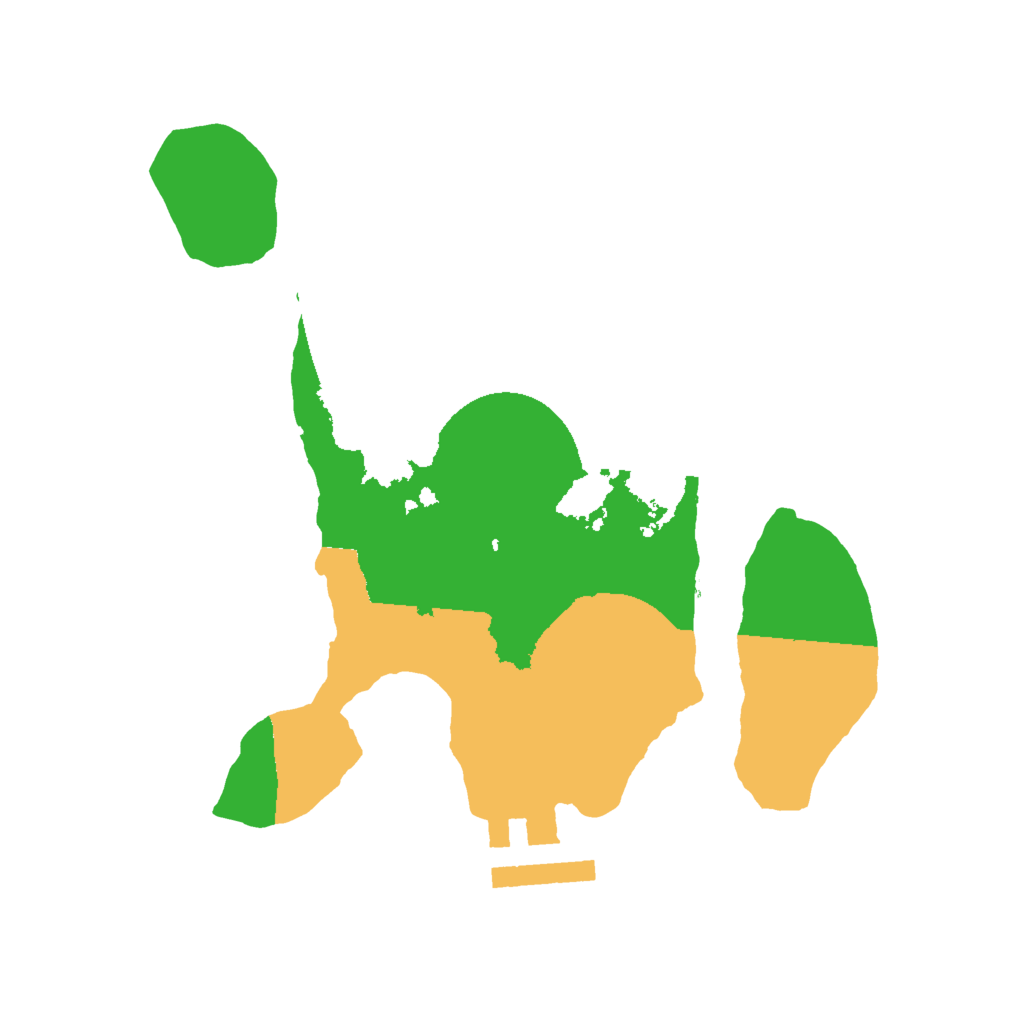 Biome Rust Map: Procedural Map, Size: 2000, Seed: 1643866662