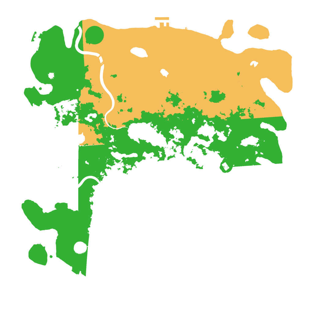 Biome Rust Map: Procedural Map, Size: 4500, Seed: 199921608