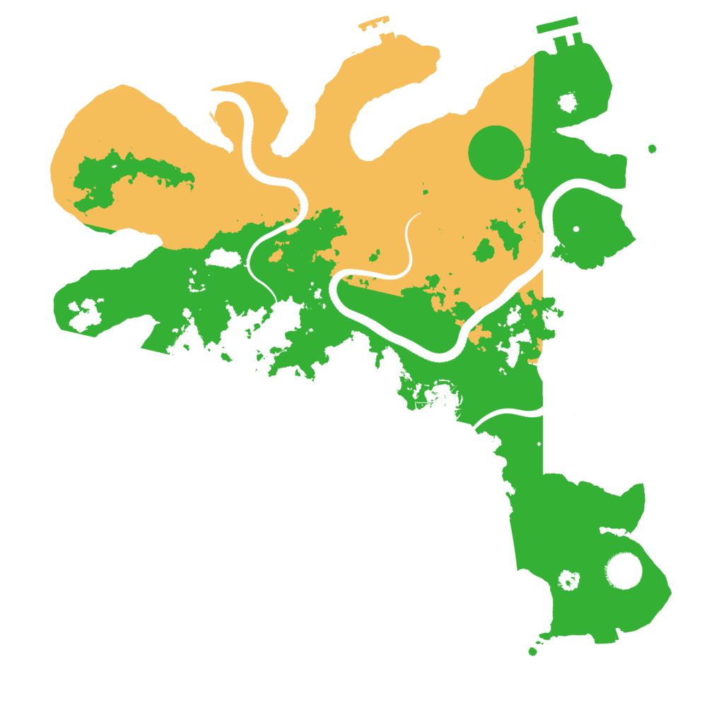 Biome Rust Map: Procedural Map, Size: 3500, Seed: 24873951