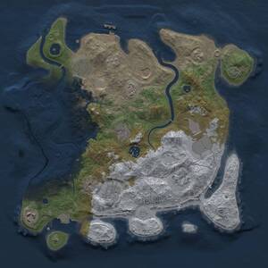 Thumbnail Rust Map: Procedural Map, Size: 3550, Seed: 481981, 15 Monuments