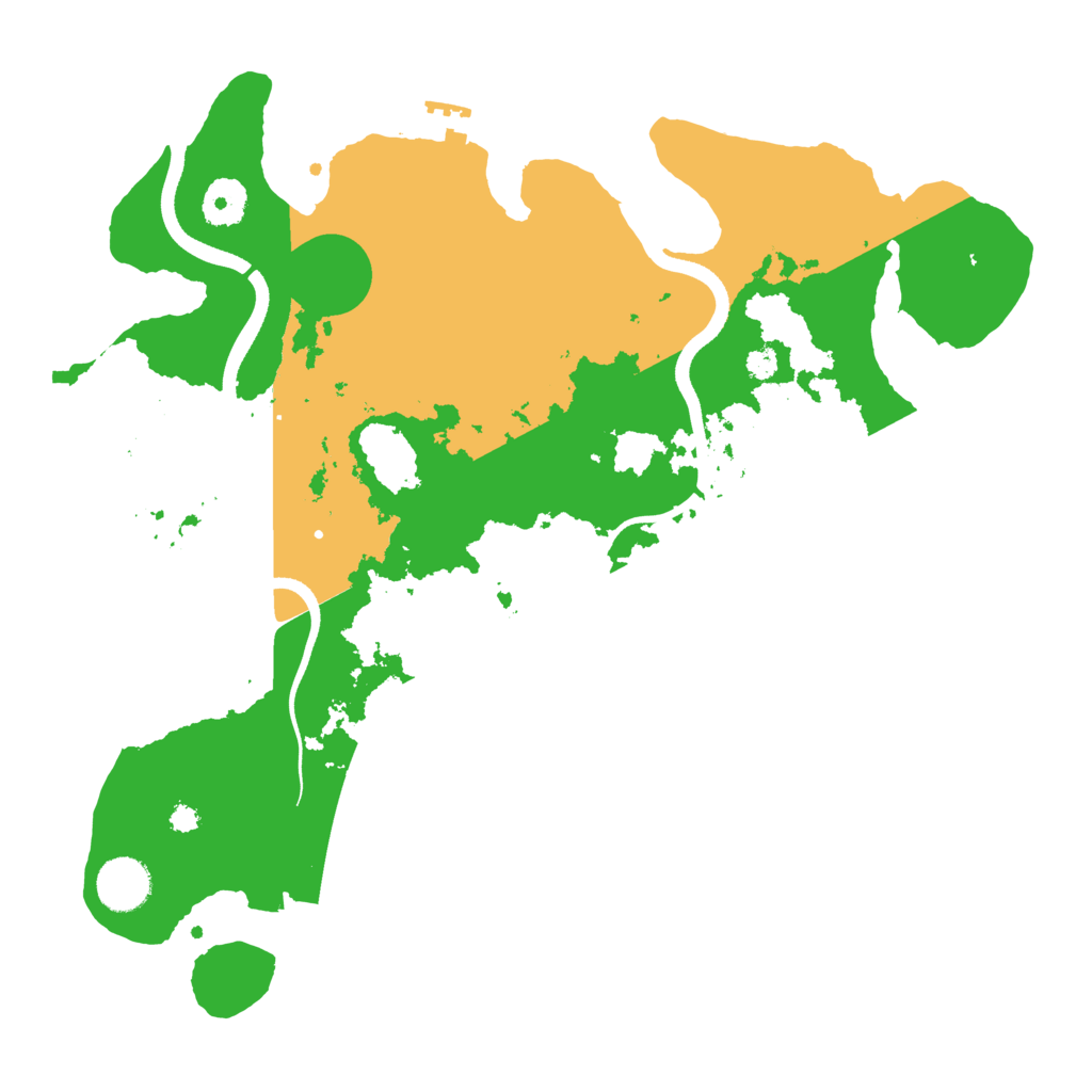 Biome Rust Map: Procedural Map, Size: 3550, Seed: 481981