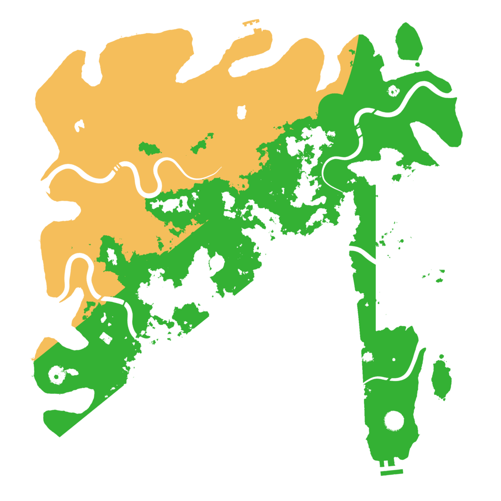 Biome Rust Map: Procedural Map, Size: 4500, Seed: 182336772