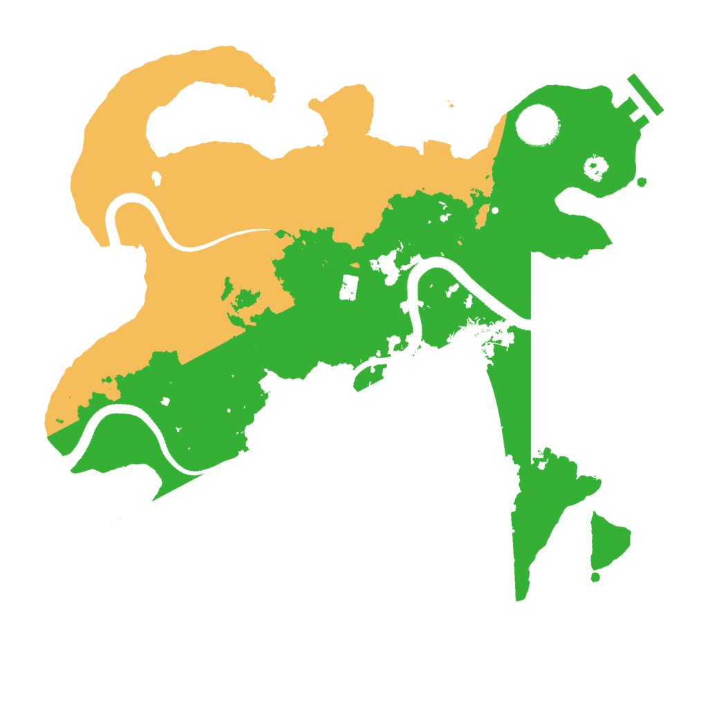 Biome Rust Map: Procedural Map, Size: 3000, Seed: 70721826