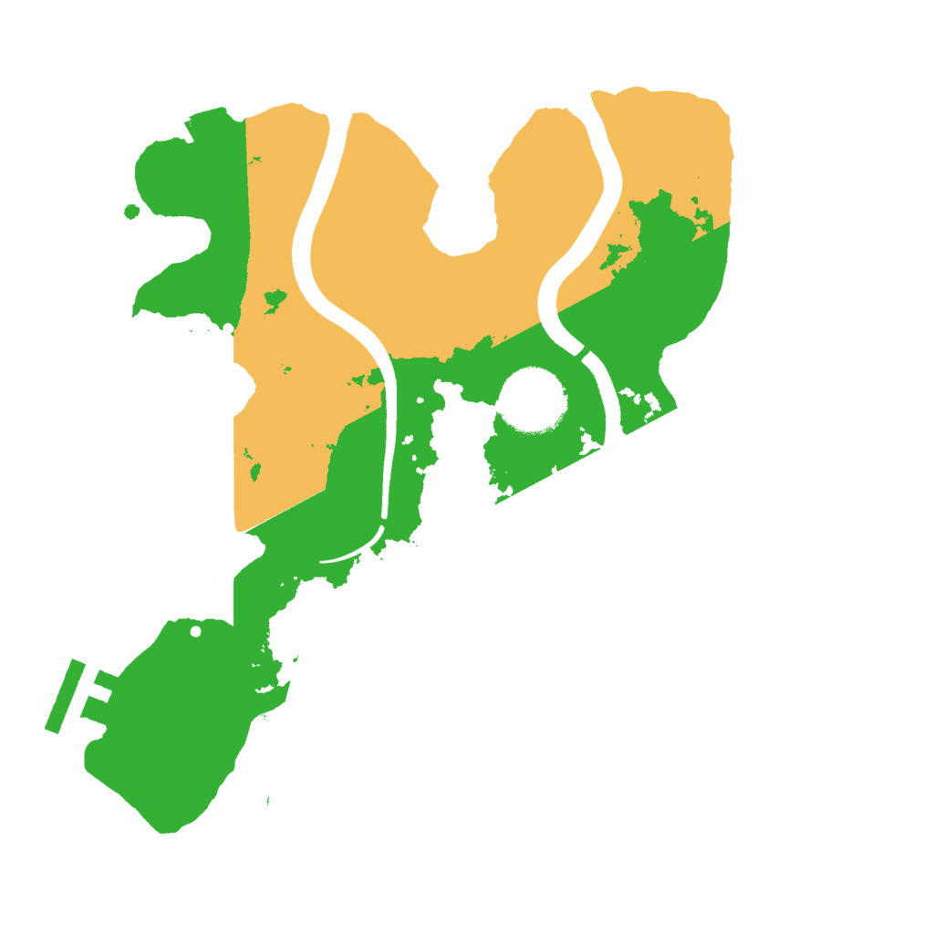 Biome Rust Map: Procedural Map, Size: 2500, Seed: 713456923