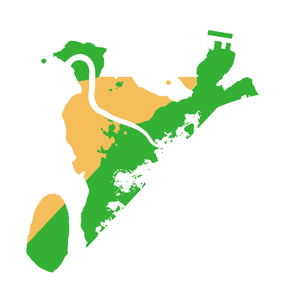 Biome Rust Map: Procedural Map, Size: 2500, Seed: 3653810