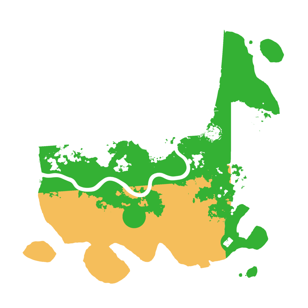 Biome Rust Map: Procedural Map, Size: 3500, Seed: 260115