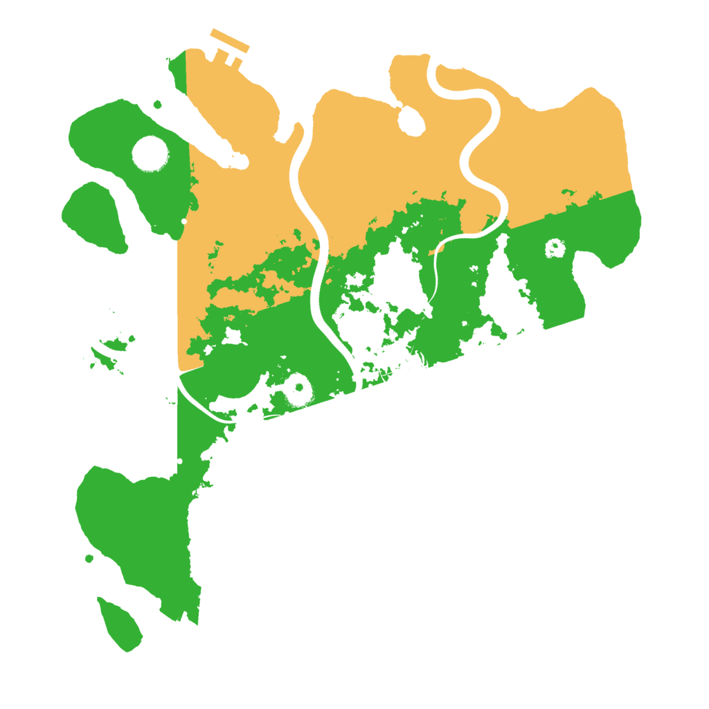 Biome Rust Map: Procedural Map, Size: 3500, Seed: 452965284