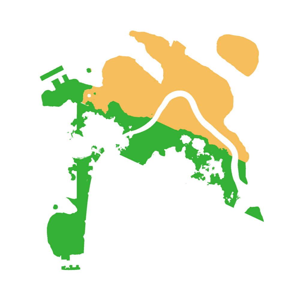 Biome Rust Map: Procedural Map, Size: 2500, Seed: 1864133756