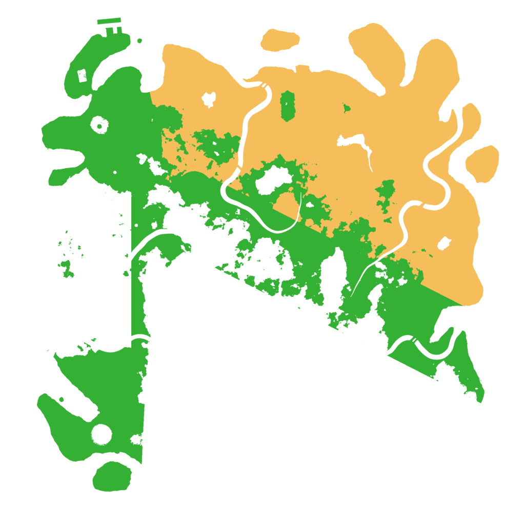 Biome Rust Map: Procedural Map, Size: 4500, Seed: 13253