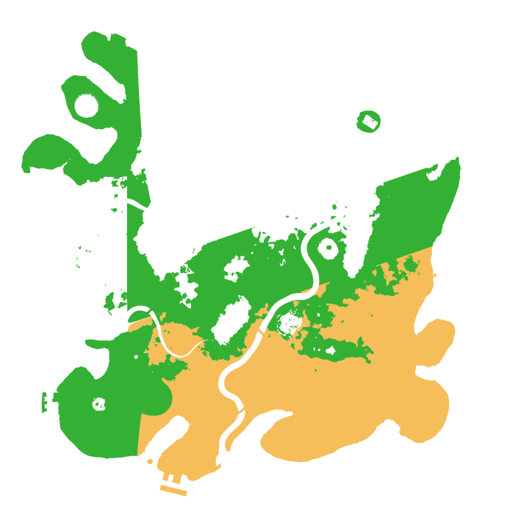 Biome Rust Map: Procedural Map, Size: 3800, Seed: 88