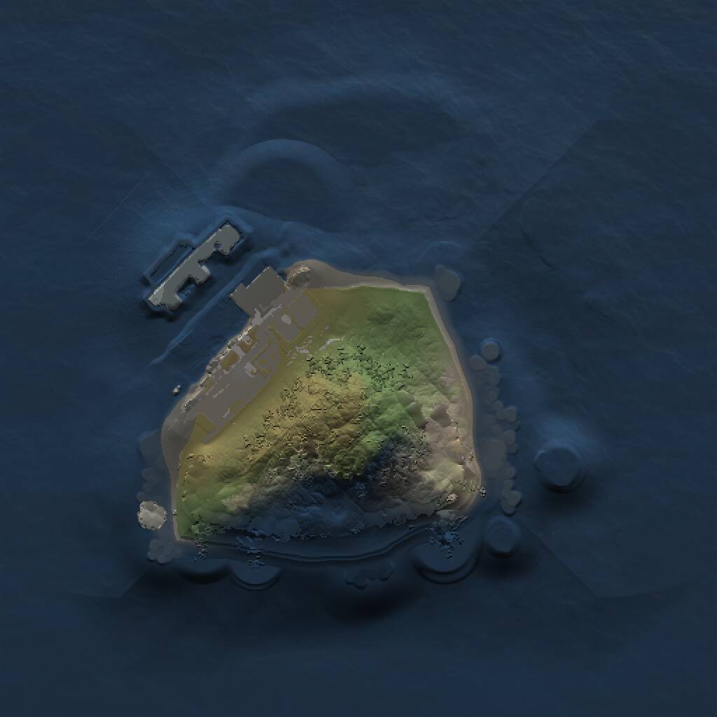 Rust Map: Procedural Map, Size: 1000, Seed: 34521, 2 Monuments