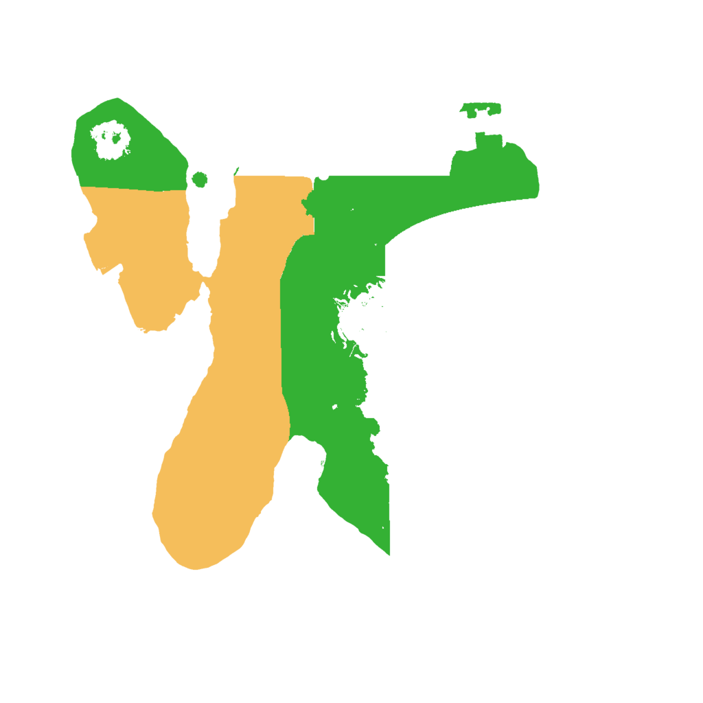 Biome Rust Map: Procedural Map, Size: 1850, Seed: 1219888973