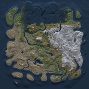 Thumbnail Rust Map: Procedural Map, Size: 4250, Seed: 1102972267, 15 Monuments