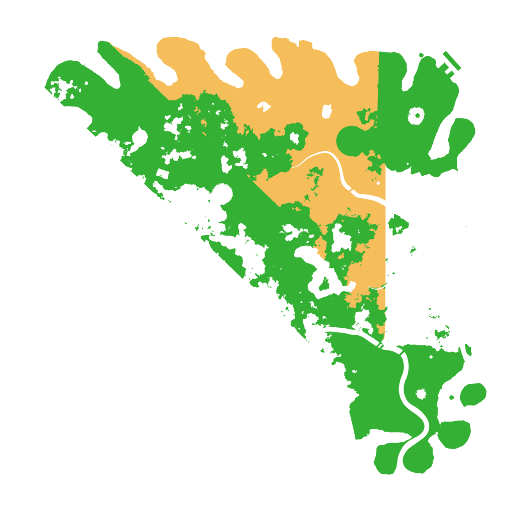 Biome Rust Map: Procedural Map, Size: 4500, Seed: 70901458