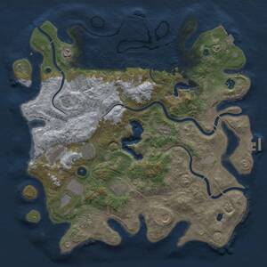 Thumbnail Rust Map: Procedural Map, Size: 4250, Seed: 113700350, 16 Monuments