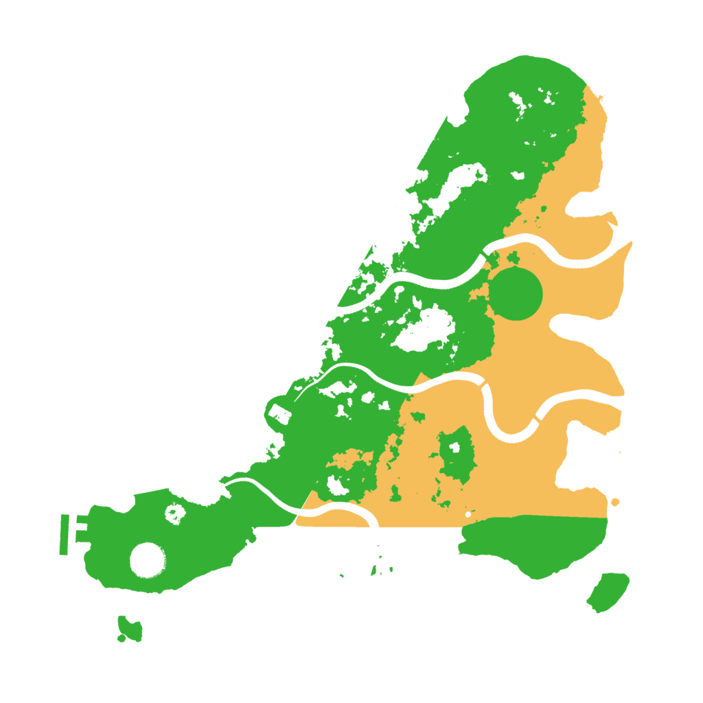 Biome Rust Map: Procedural Map, Size: 3500, Seed: 1814648230