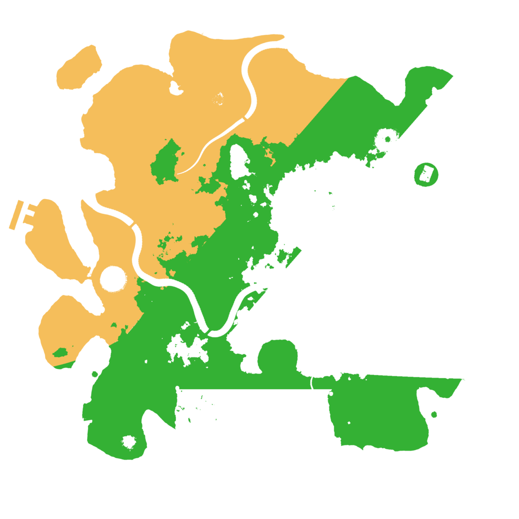 Biome Rust Map: Procedural Map, Size: 3500, Seed: 620092076