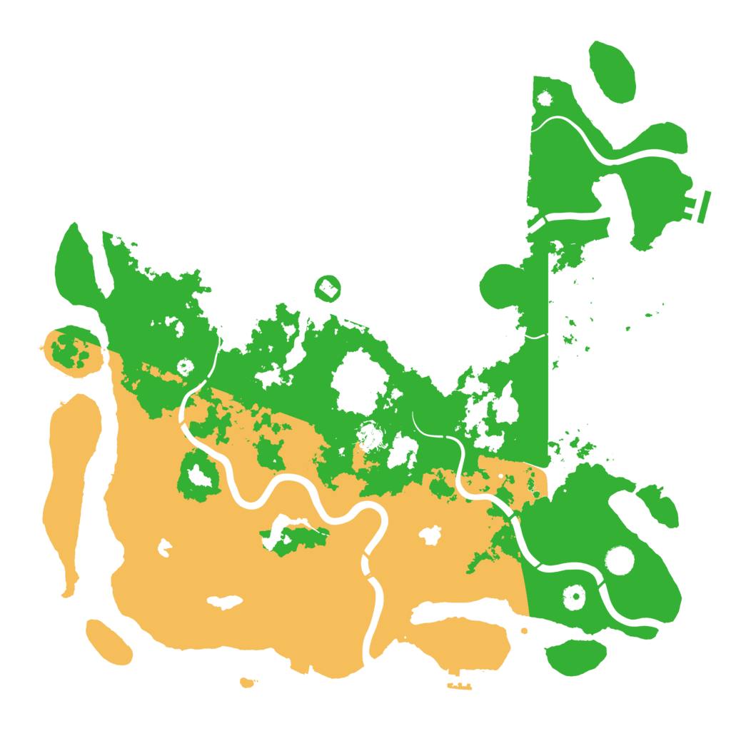 Biome Rust Map: Procedural Map, Size: 4500, Seed: 2486424
