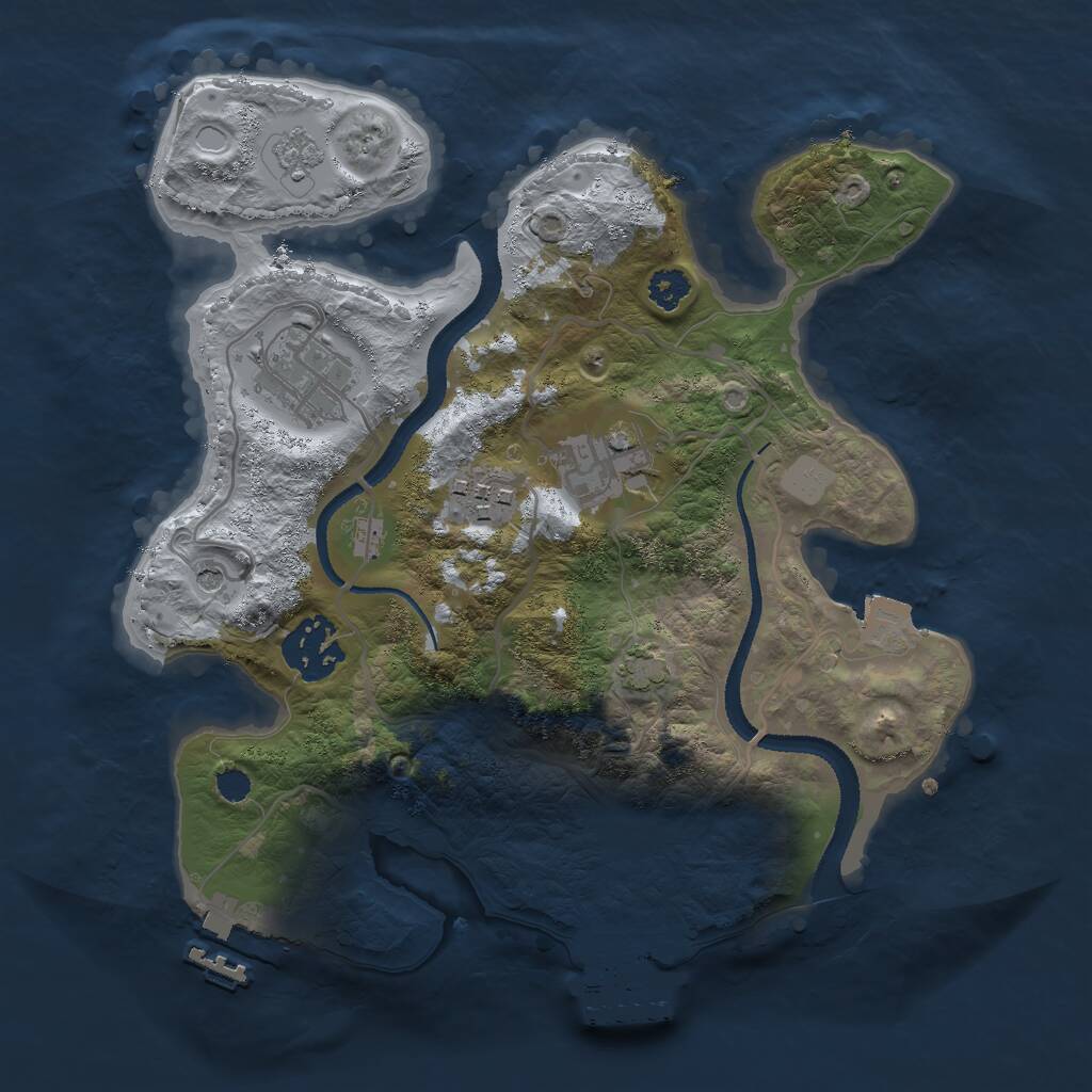 Rust Map: Procedural Map, Size: 2700, Seed: 1769169718, 10 Monuments