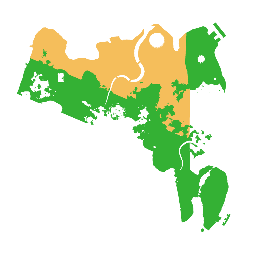 Biome Rust Map: Procedural Map, Size: 3000, Seed: 1484652496