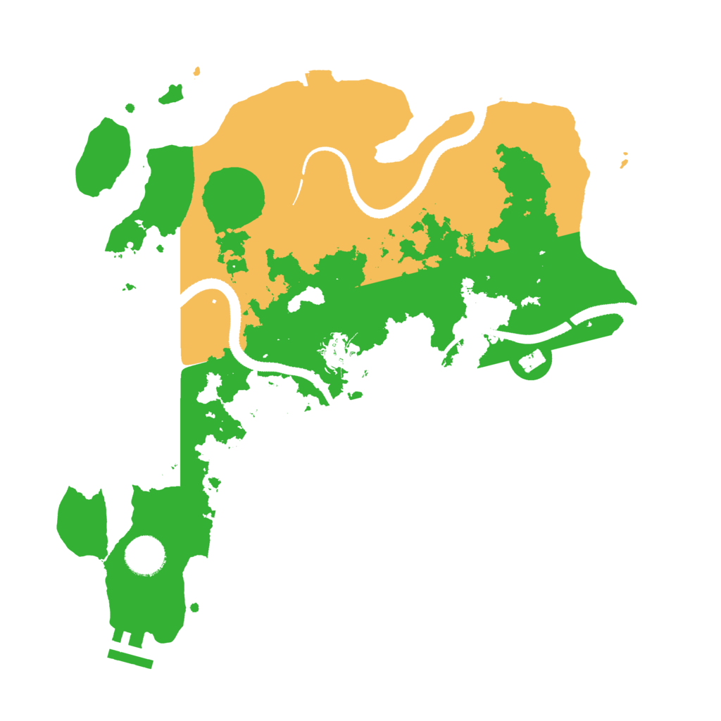 Biome Rust Map: Procedural Map, Size: 3200, Seed: 5366
