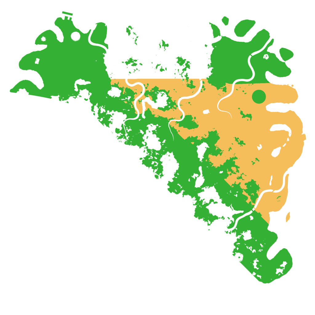Biome Rust Map: Procedural Map, Size: 6000, Seed: 2106307166