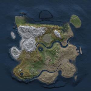 Thumbnail Rust Map: Procedural Map, Size: 2750, Seed: 465226503, 9 Monuments