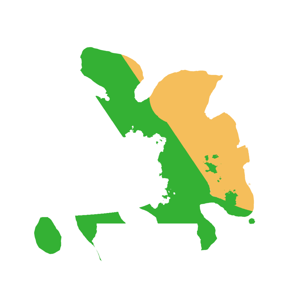 Biome Rust Map: Procedural Map, Size: 2000, Seed: 124151525