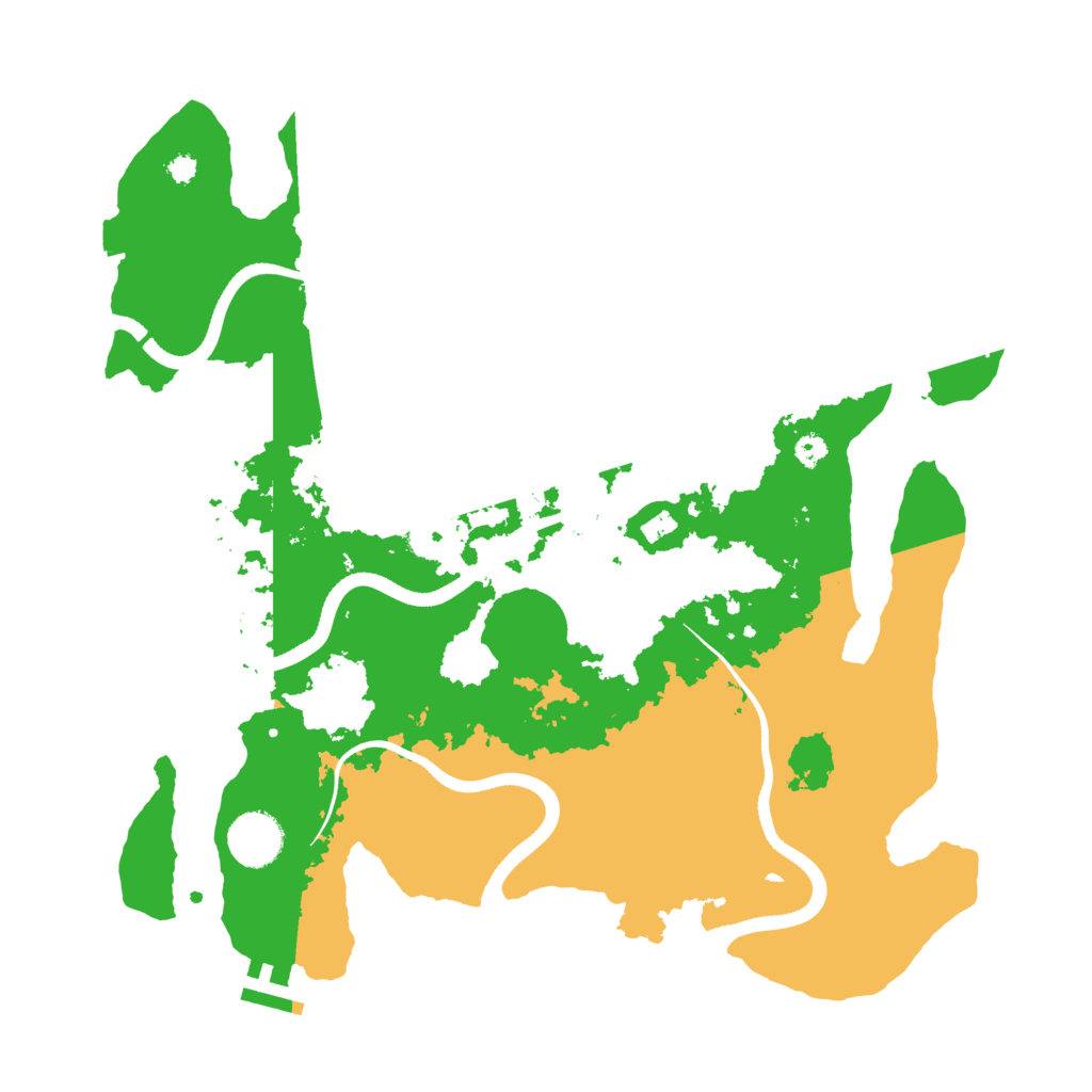 Biome Rust Map: Procedural Map, Size: 3500, Seed: 741988500