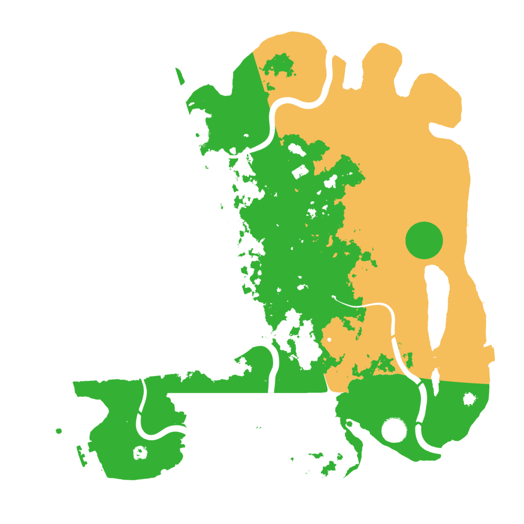Biome Rust Map: Procedural Map, Size: 3700, Seed: 1371080605