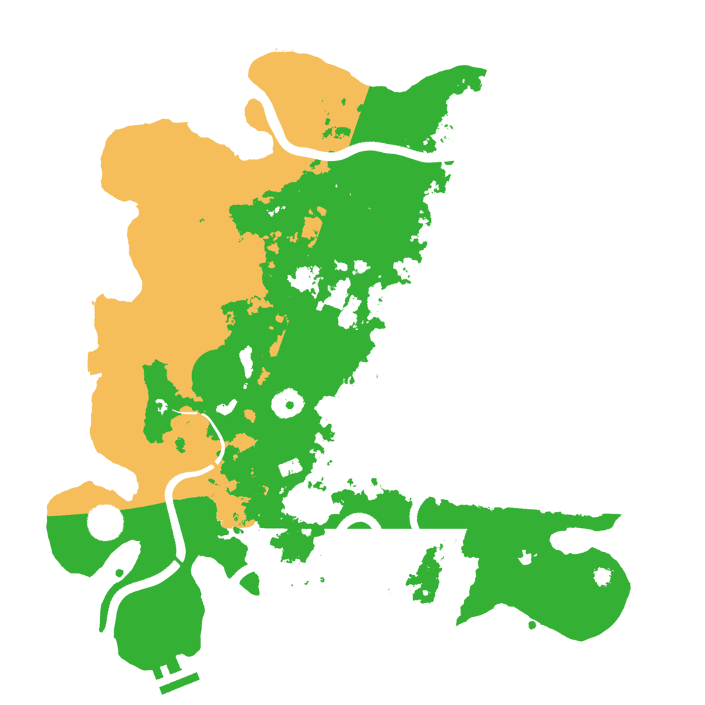 Biome Rust Map: Procedural Map, Size: 3500, Seed: 982634329