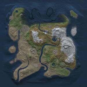 Thumbnail Rust Map: Procedural Map, Size: 2800, Seed: 1927509827, 8 Monuments