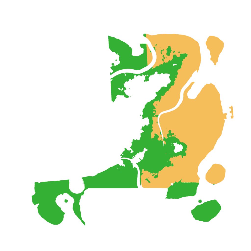 Biome Rust Map: Procedural Map, Size: 3000, Seed: 7714