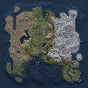 Thumbnail Rust Map: Procedural Map, Size: 4000, Seed: 82563213, 15 Monuments