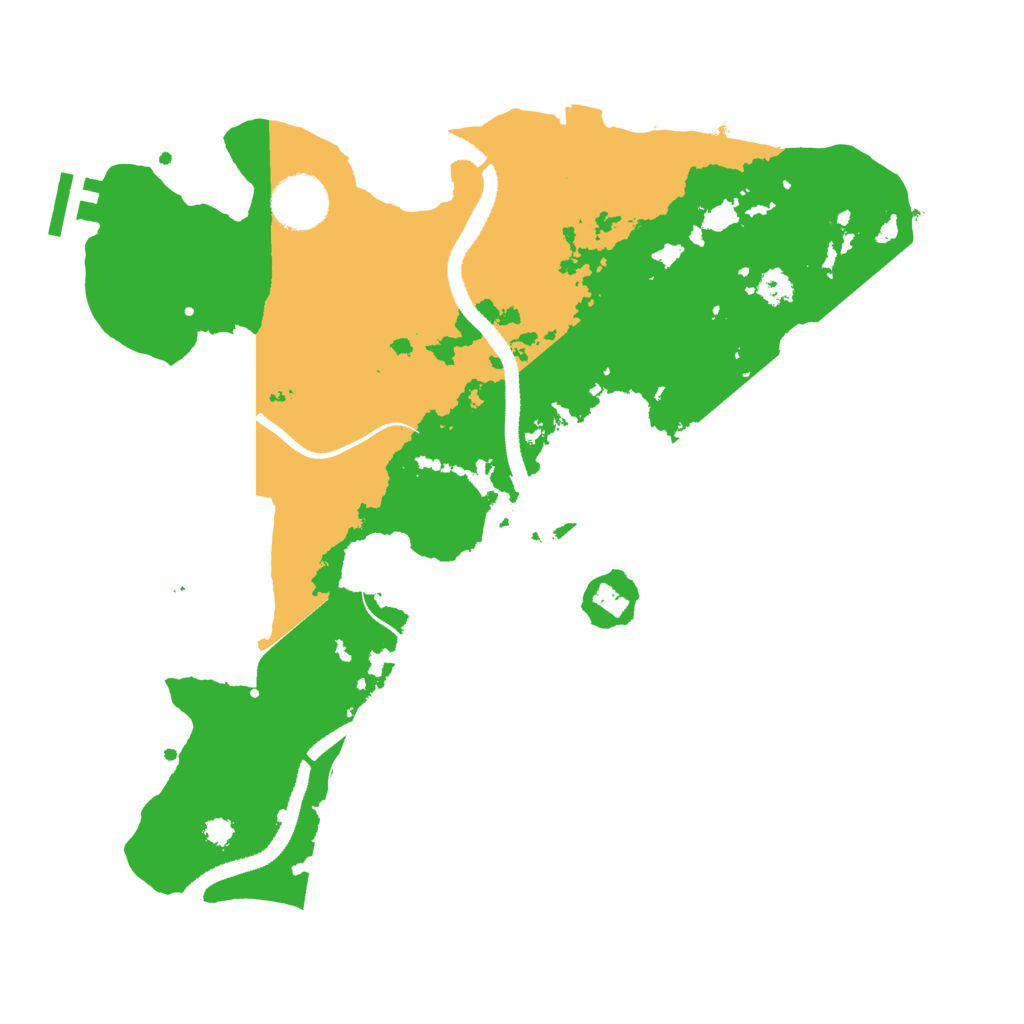 Biome Rust Map: Procedural Map, Size: 3250, Seed: 54785
