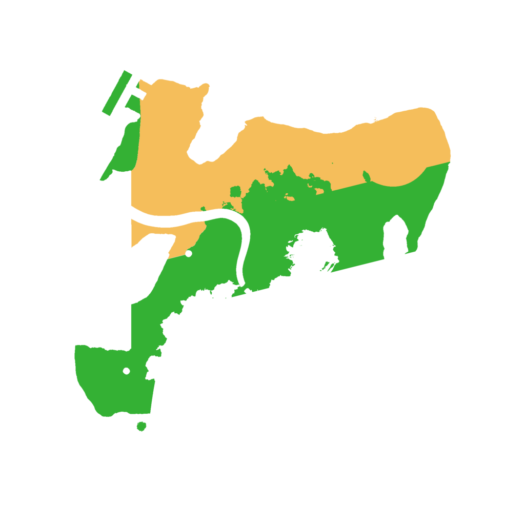 Biome Rust Map: Procedural Map, Size: 2250, Seed: 30418531