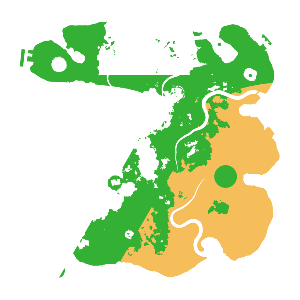 Biome Rust Map: Procedural Map, Size: 3500, Seed: 413337174